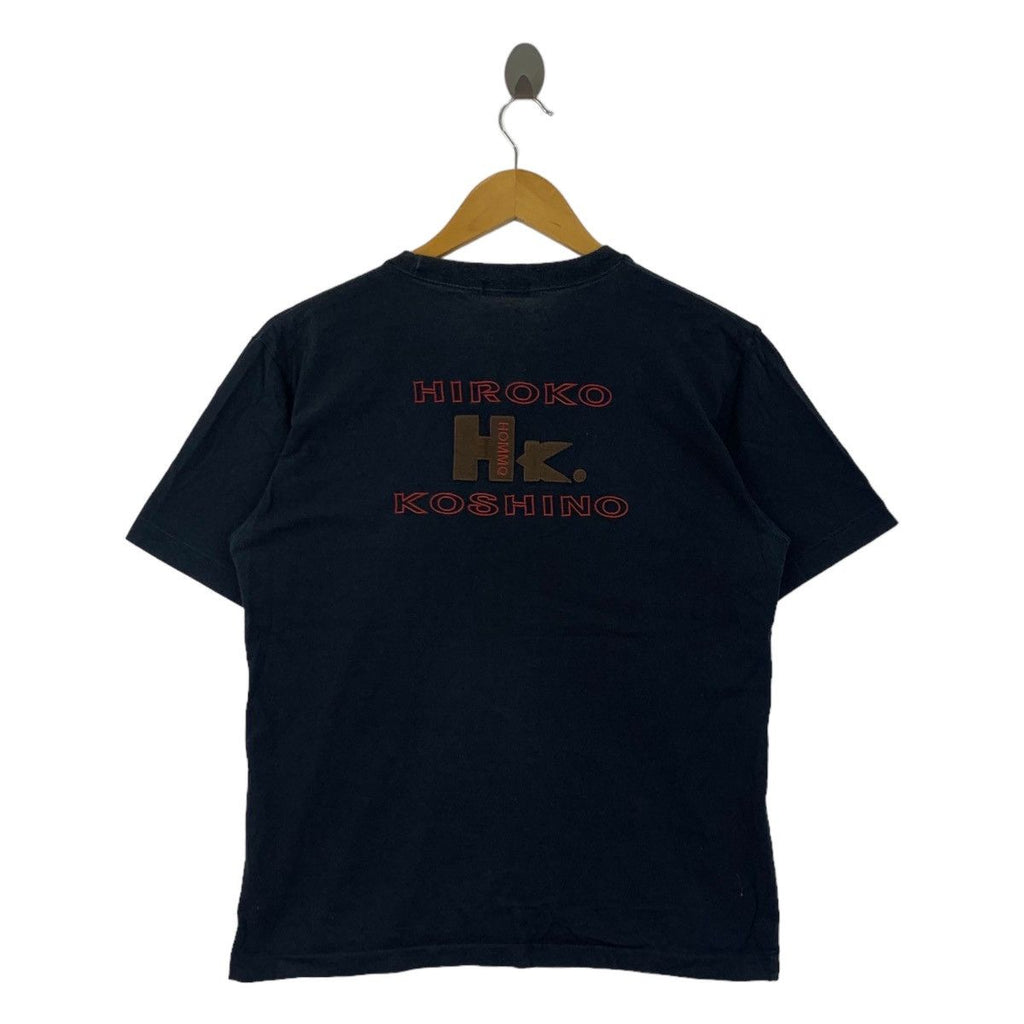 Vintage HIROKO KOSHINO HOMME Collection Tee Shirt Top Embossed Logo