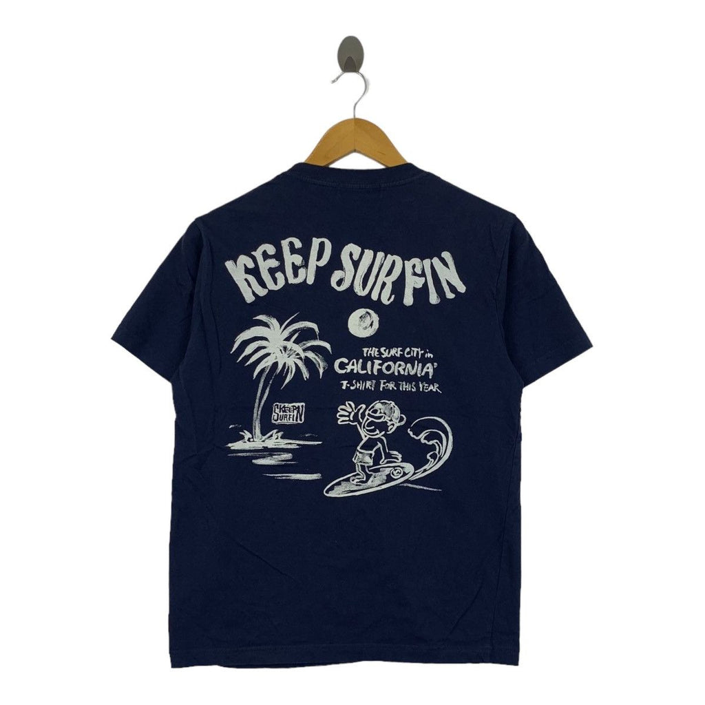 KEEP SURFING CALIFORNIA Surf City Cartoon Tee Shirt Top Beach Summer Vacation