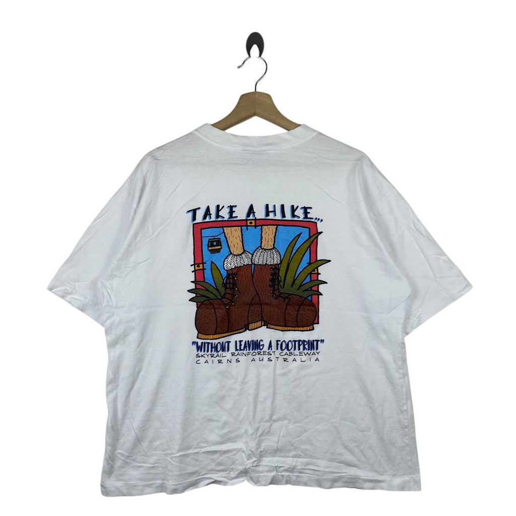 Vintage BONKERS AUSTRALIA CAIRNS Skyrail Rainforest Tee Shirt Top Baggy Cableway Hiking