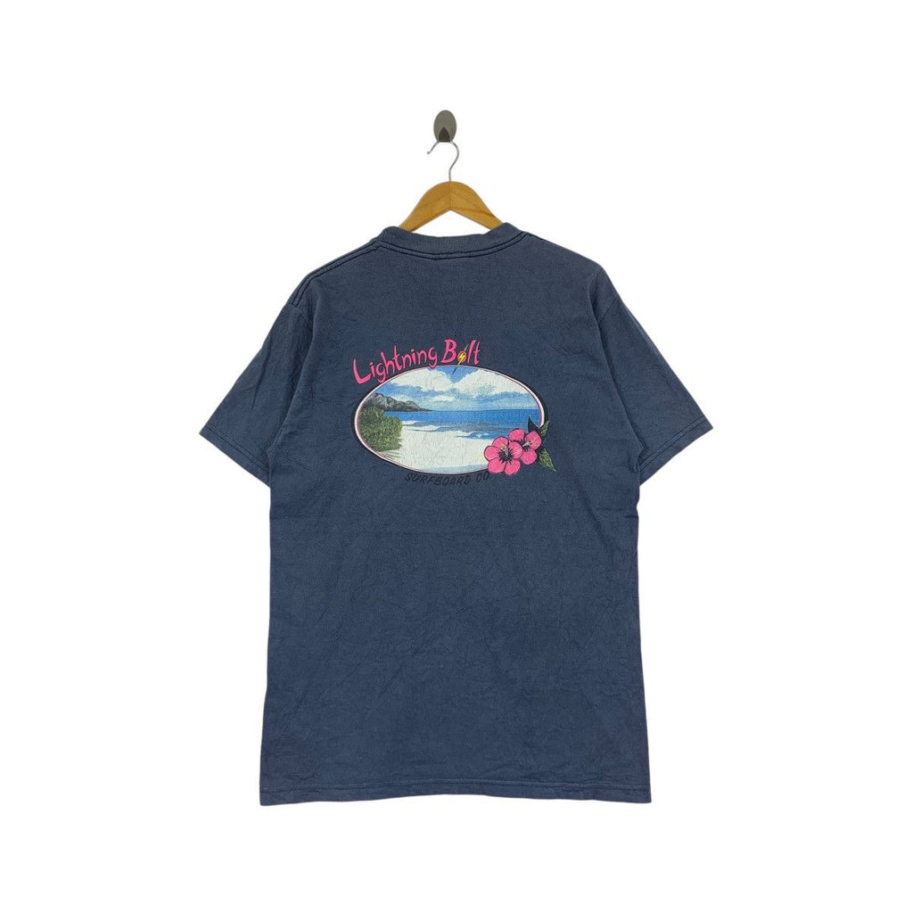 Vintage LIGHTNING BOLT SURFBOARD Hawaii Tee Shirt Top Photography Fotofolio