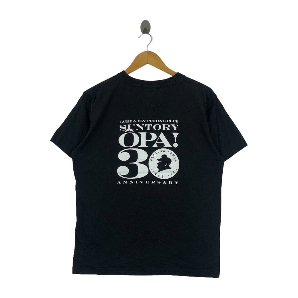 SUNTORY OPA FISHING Club 30th Anniversary Tee Shirt Top Outdoor