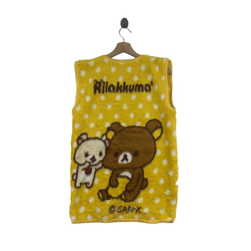 RILAKKUMA SAN-X JAPAN Anime Cartoon Fleece Vest Sweater Jacket Aki Kondo