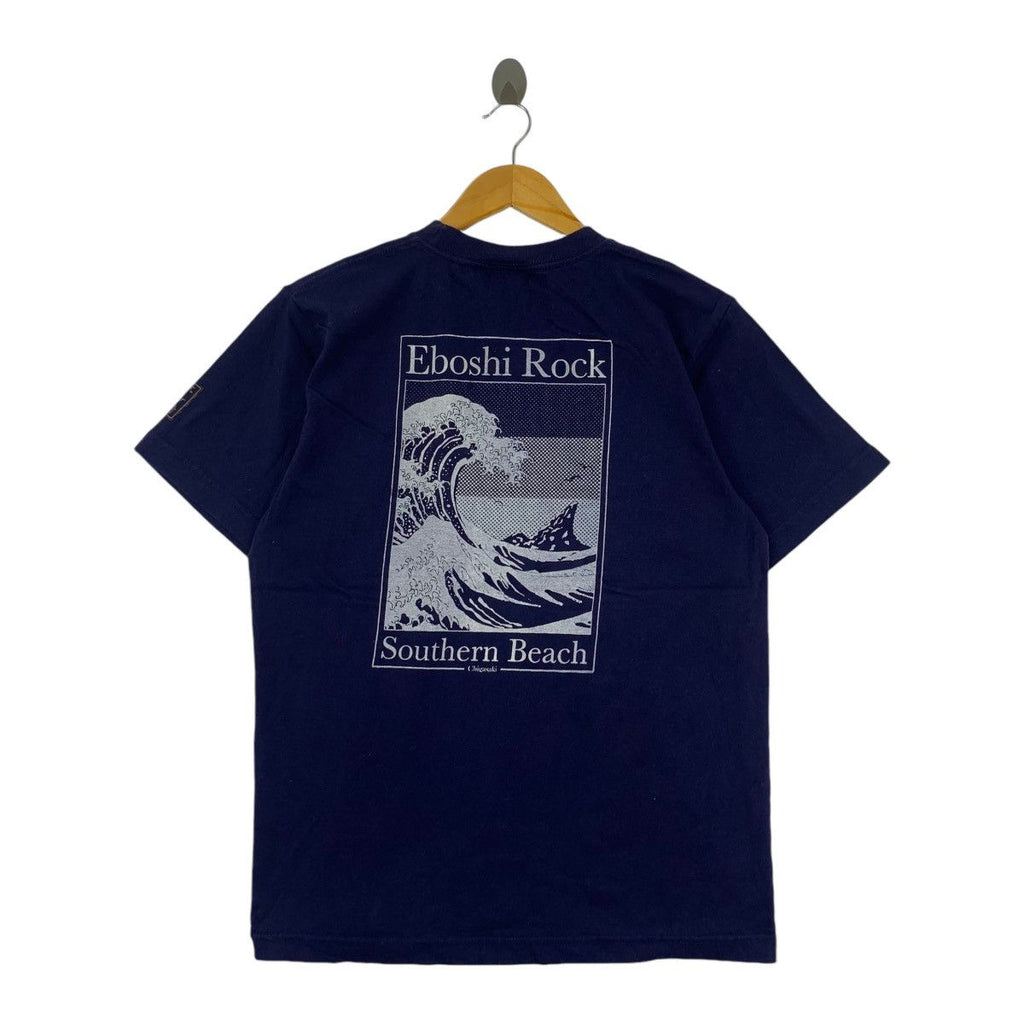 Vintage EBOSHI ROCK JAPAN Chigasaki Southern Beach Tee Shirt Top Wave