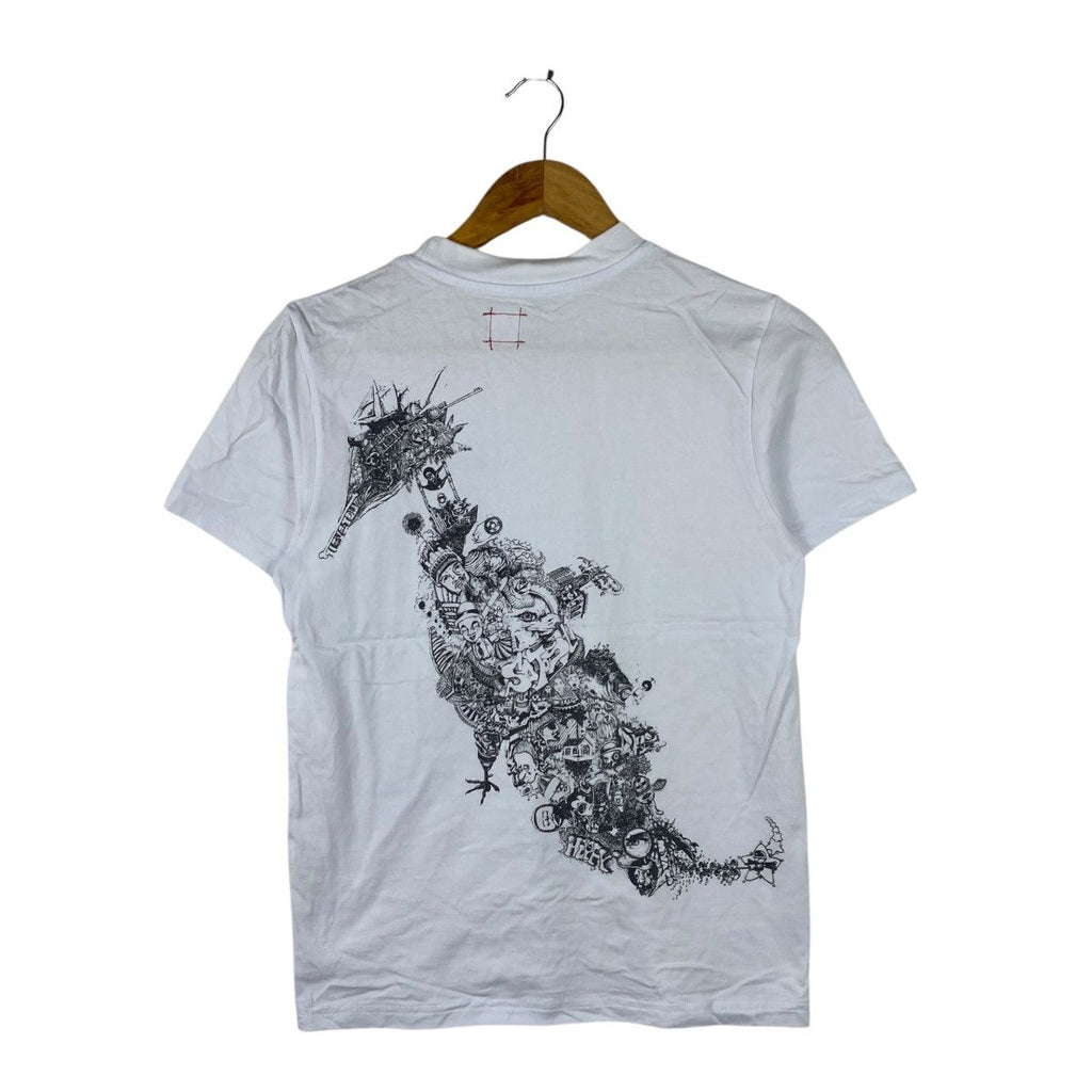 ARASHI OHNO SATOSHI Free Style Sea Horse Illustration Tee Shirt Top Japan Idol Singer