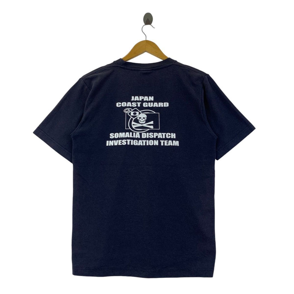 Vintage JAPAN COAST GUARD Somalia Dispatch Team Tee Shirt Top Investigation Army