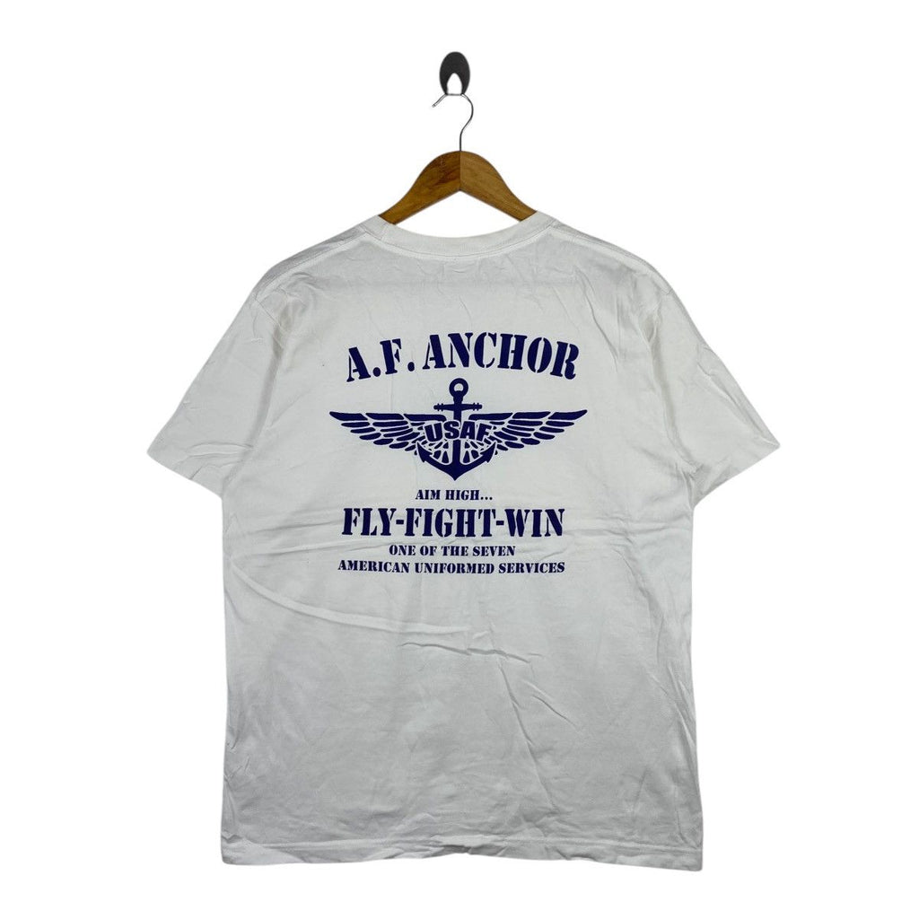 USAF A.F. ANCHOR United States Air Force Army Tee Shirt Top