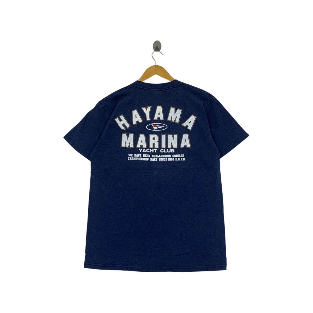 Vintage 90’ HAYAMA MARINA YACHT CLUB Sailing Tee Shirt Top Cruiser Championship Race