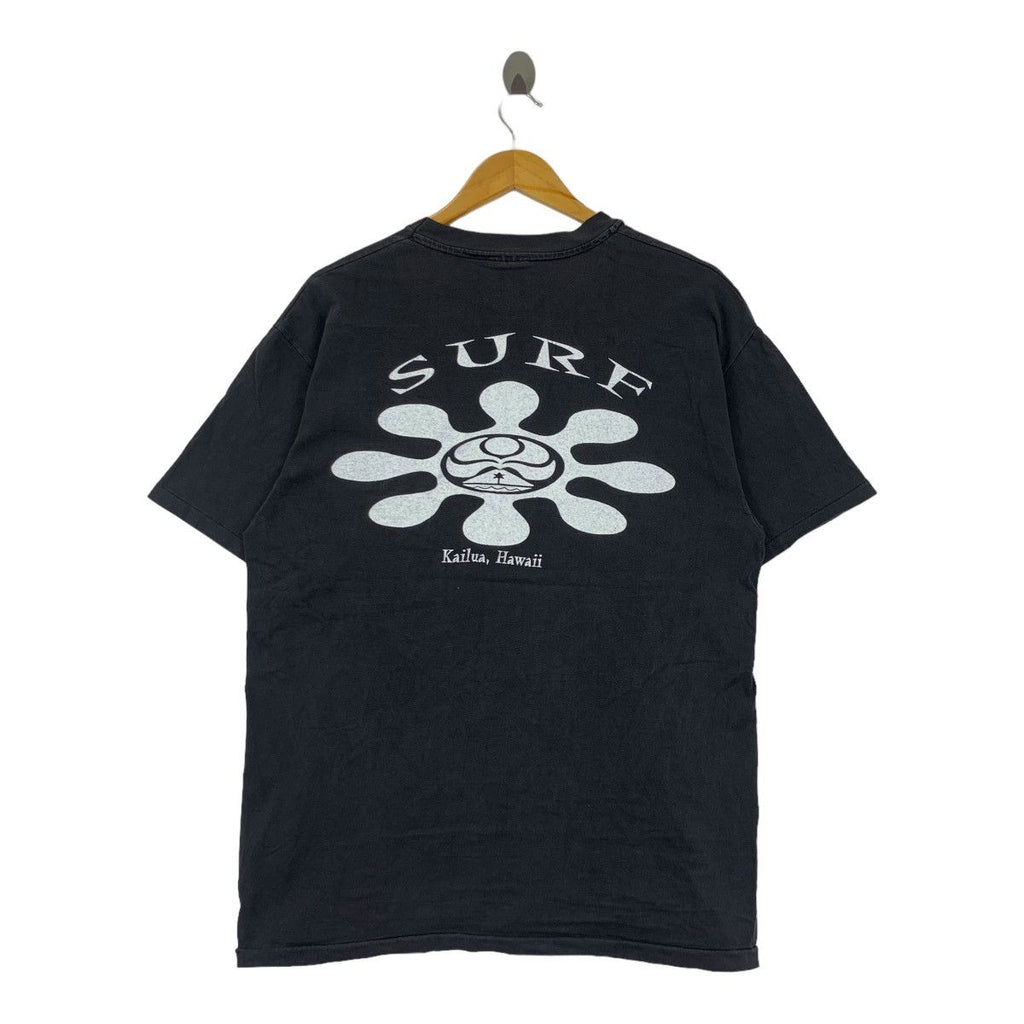 Vintage 90’ SURF KAILUA HAWAII Backhit Tee Shirt Top Big Logo Honolulu