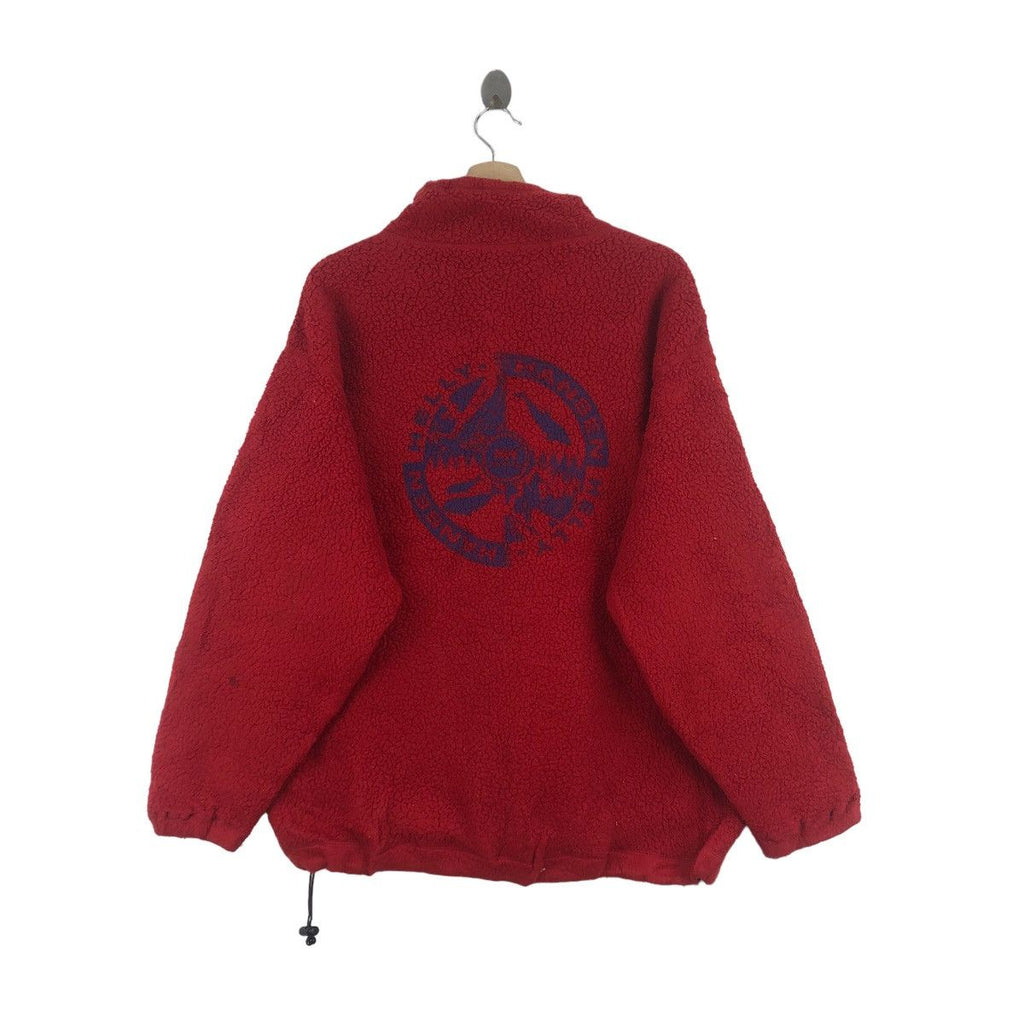 Vintage 90’ HELLY HANSEN SAILING Gear Polar Fleece Jacket Winter Windbreaker