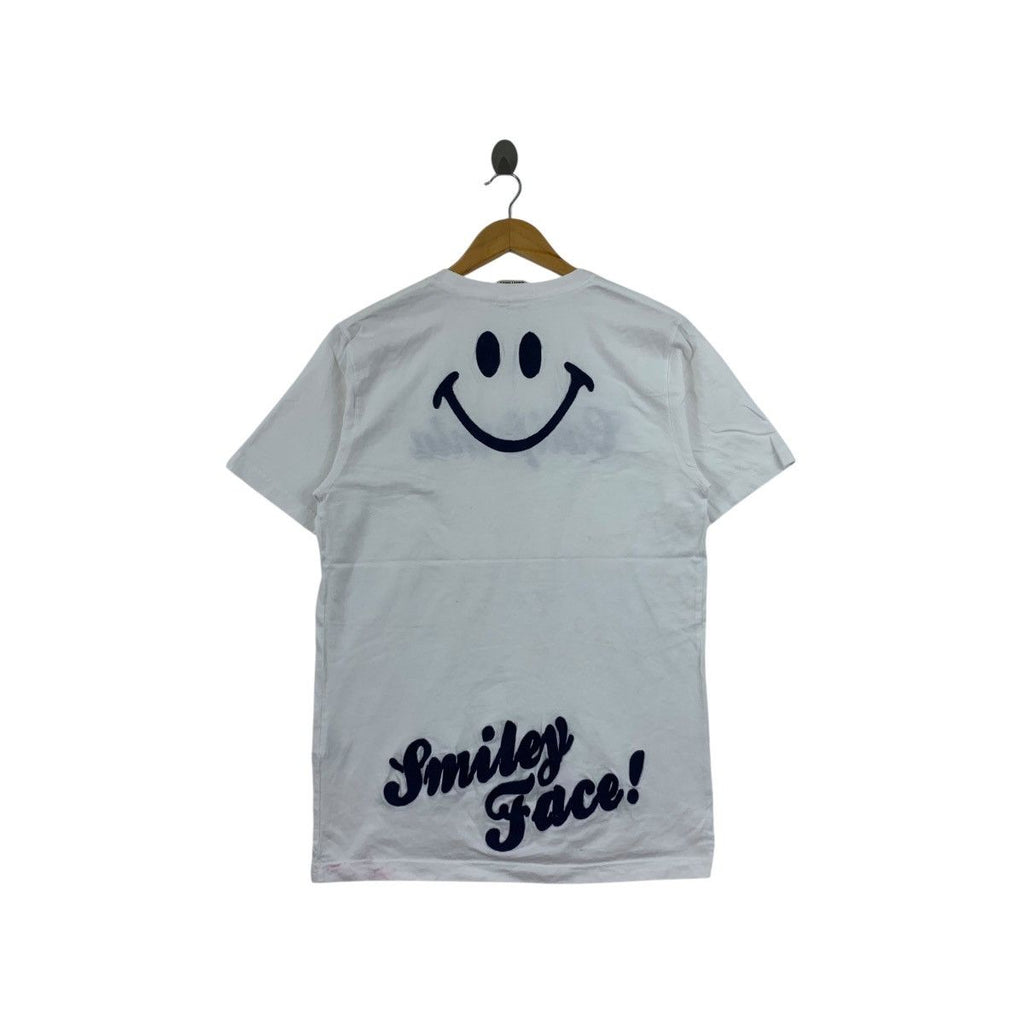 CALIFORNIA SMILEY FACE Harvey Ball Embossed Tee Shirt Top Illustration Artist