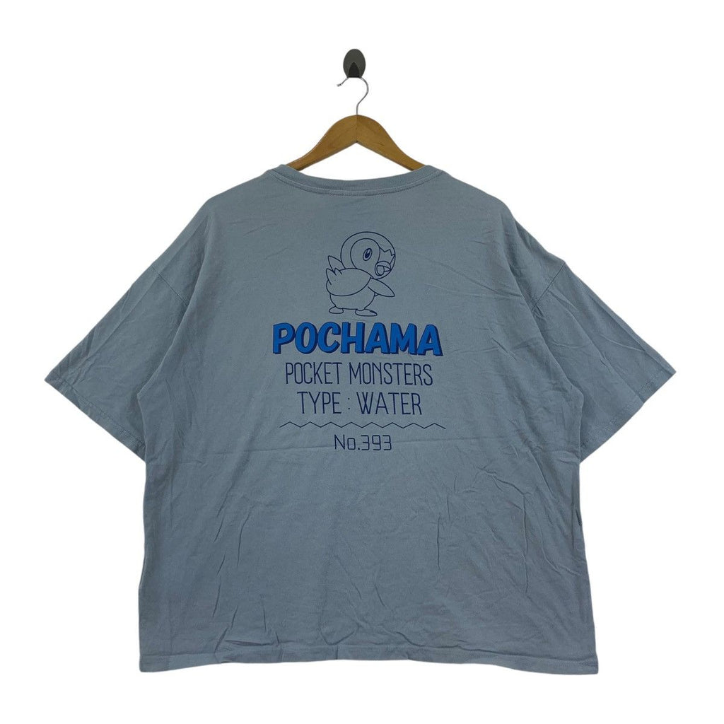 POKEMON POCKET MONSTERS Pochama Piplup Baggy Tee Shirt Top Nintendo Game
