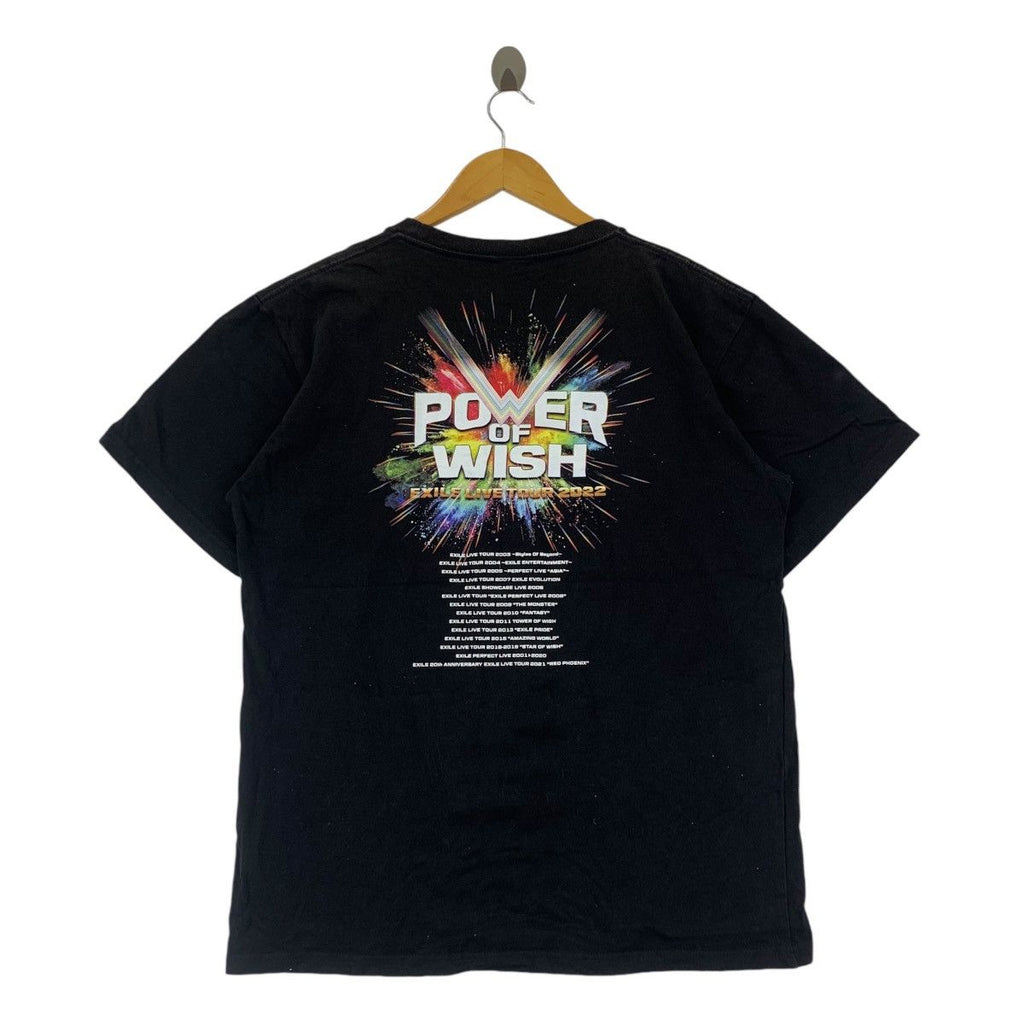 EXILE POWER OF WISH Tour Japan Idol Band Tee Shirt Top Tribe Live Concert