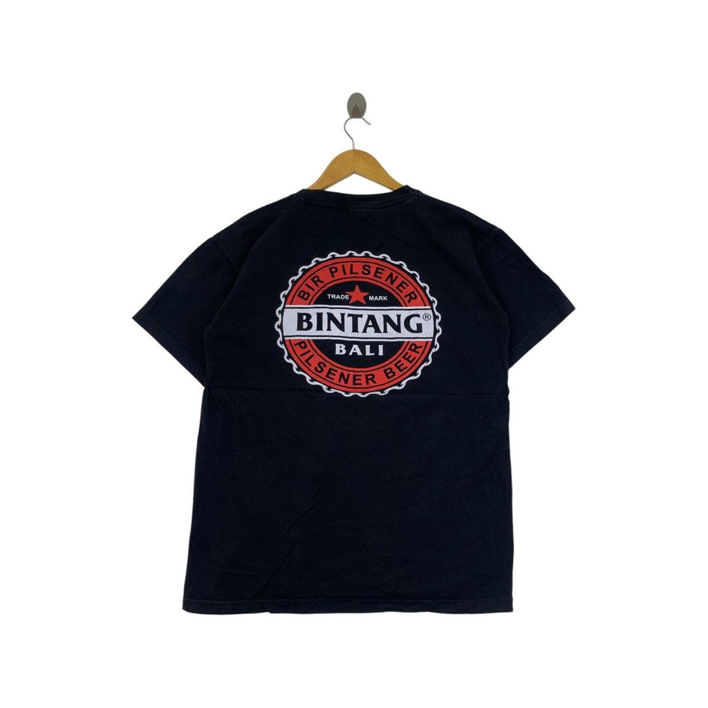 Vintage BINTANG BALI PILSENER BEER Surf Beach Tee Shirt Top Natural Dyed