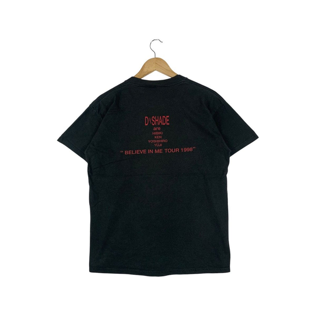 Vintage 1998 D-SHADE DEAREST SHADE Visual Kei Tee Shirt Top Band Believe In Me Tour
