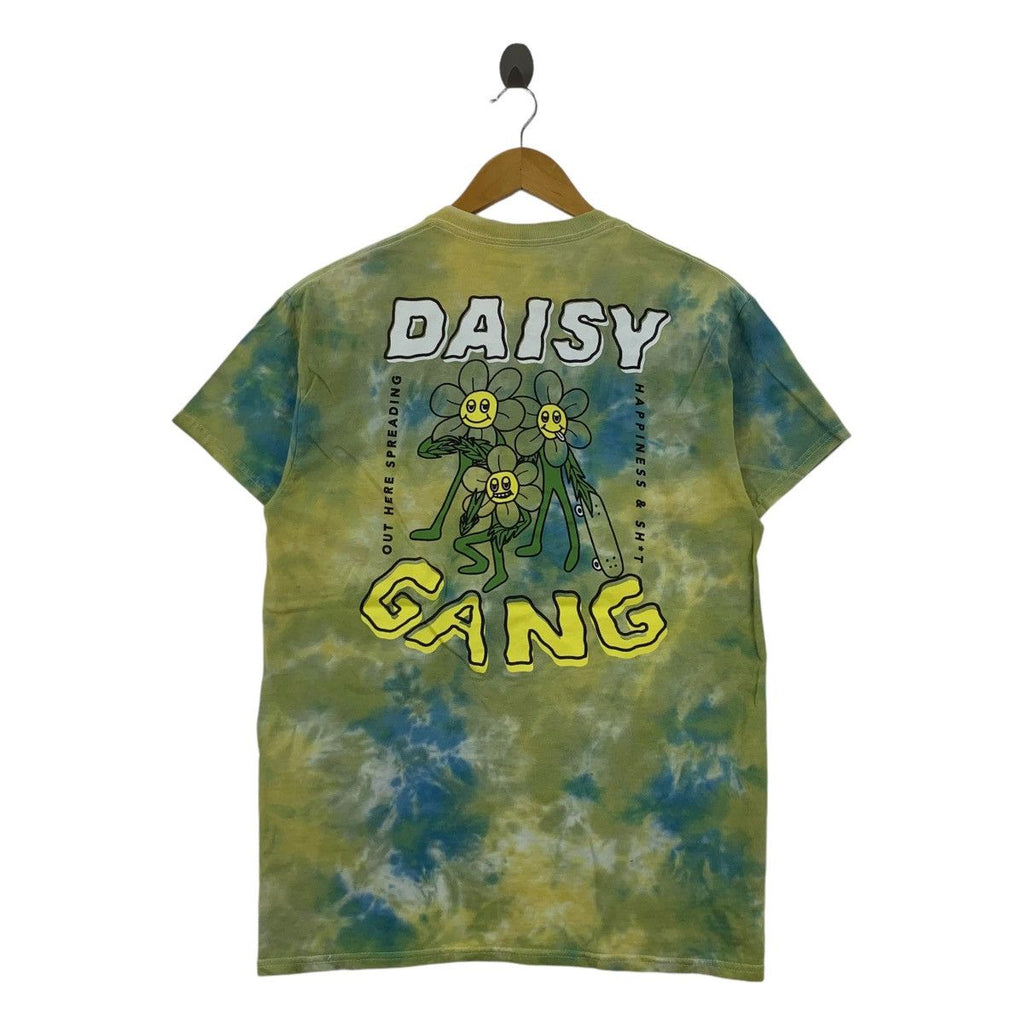 ALAB DAISY GANG Floral Skate Minus One Tie Dye Tee Shirt Top Oversized Baggy