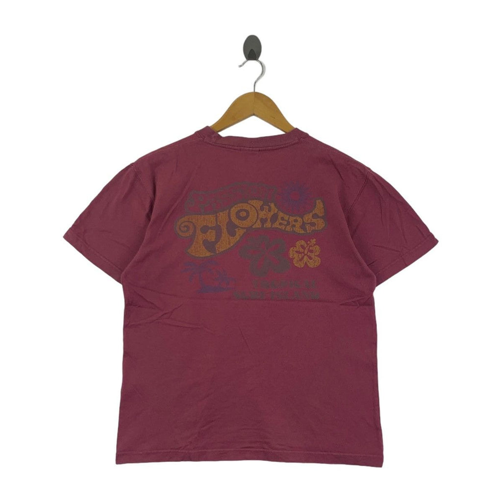 Vintage STAFFA TROPICAL SURF Island Flowers Tee Shirt Top Beach Summer Vacation