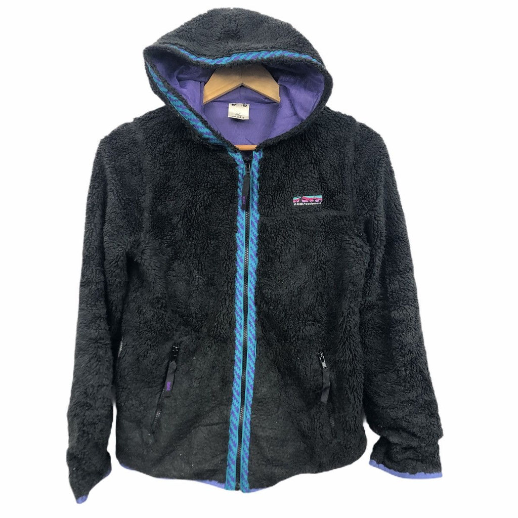 Vintage X-GIRL KIM GORDON Punk Sherpa Fleece Jacket Hoodies Sweater Windbreaker