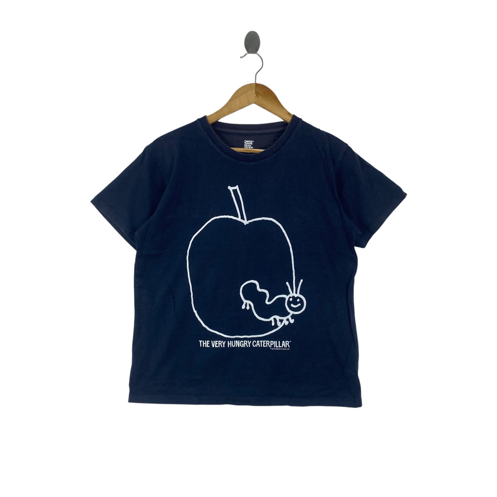 Vintage DESIGN TSHIRTS Store Graniph The Very Hungry Caterpillar Graphic Tee Shirt Cute Apple Print Short Sleeve